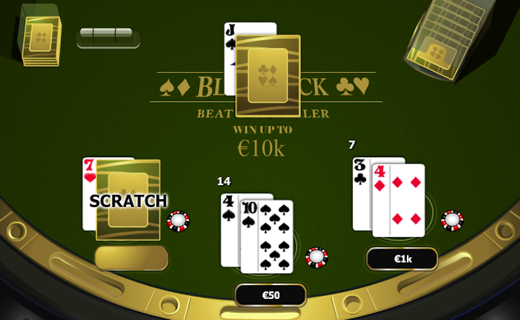 Play Blackjack Scratch in the online casinos!